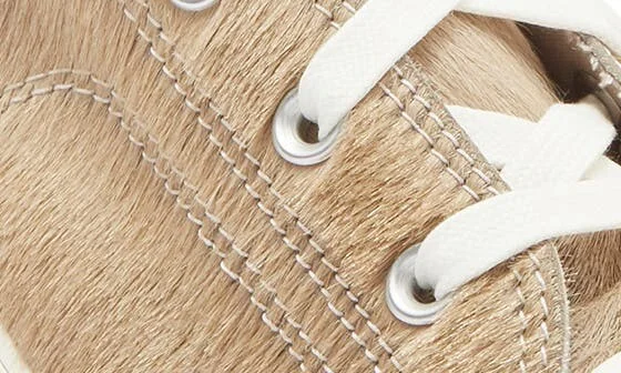 Chuck 70 De Luxe Genuine Calf Hair Block Heel Sneaker - Image 8