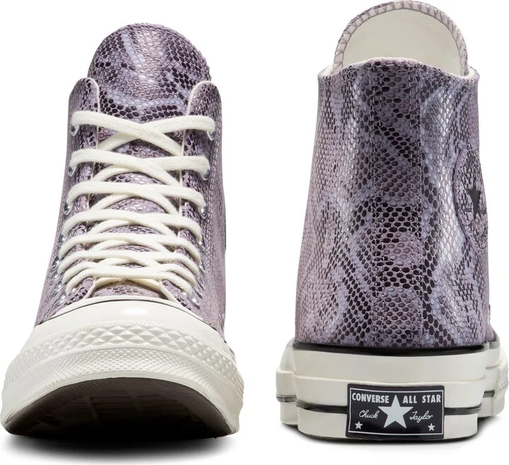 Chuck 70 Faux Snakeskin Suede High Top Sneaker - Image 6