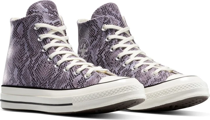 Chuck 70 Faux Snakeskin Suede High Top Sneaker - Image 8