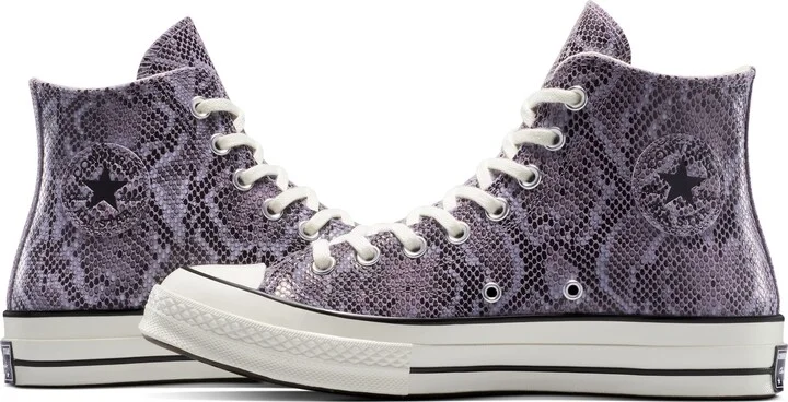 Chuck 70 Faux Snakeskin Suede High Top Sneaker - Image 9