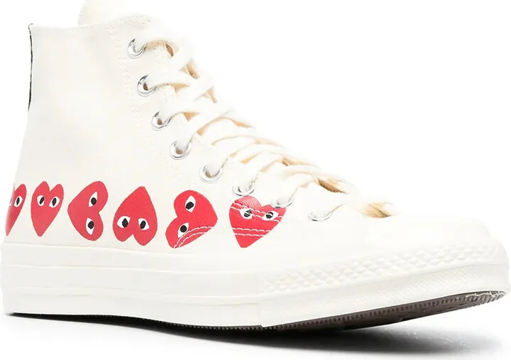 Chuck 70 Hi "Multi Hearts White" sneakers - Image 2