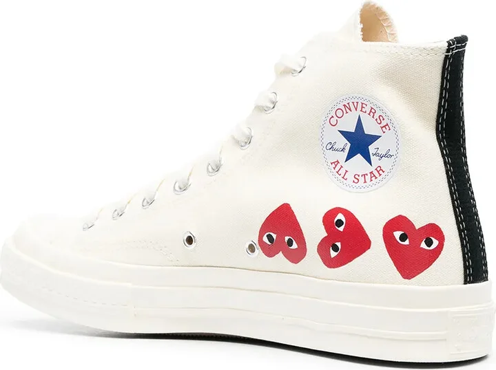 Chuck 70 Hi "Multi Hearts White" sneakers - Image 3