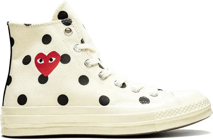 Chuck 70 Hi "Polka Dot White" sneakers