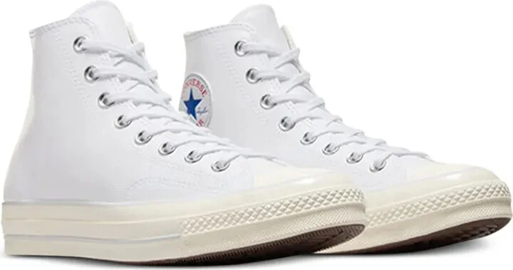 Chuck 70 Leather Hi "White" sneakers - Image 2