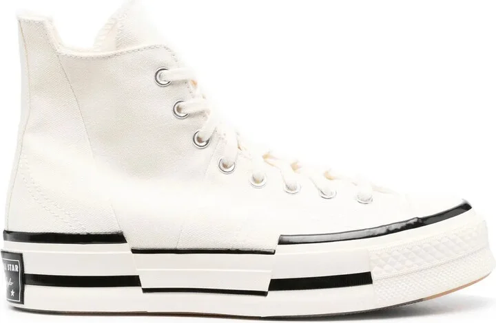 Chuck 70 Plus Egret high-top sneakers