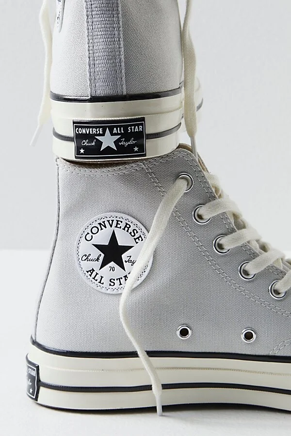 Chuck 70 Recycled Canvas Hi-Top Sneakers - Image 2