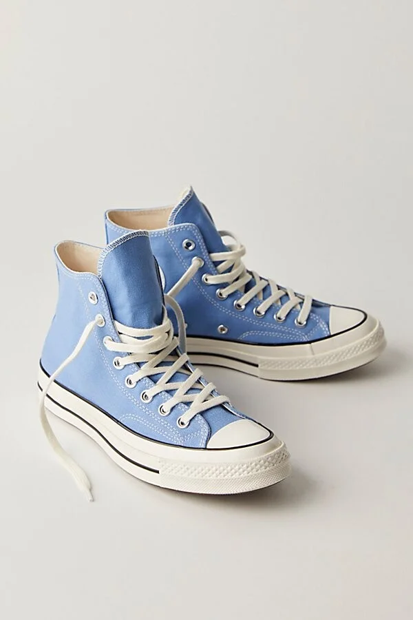 Chuck 70 Recycled Canvas Hi-Top Sneakers - Image 2