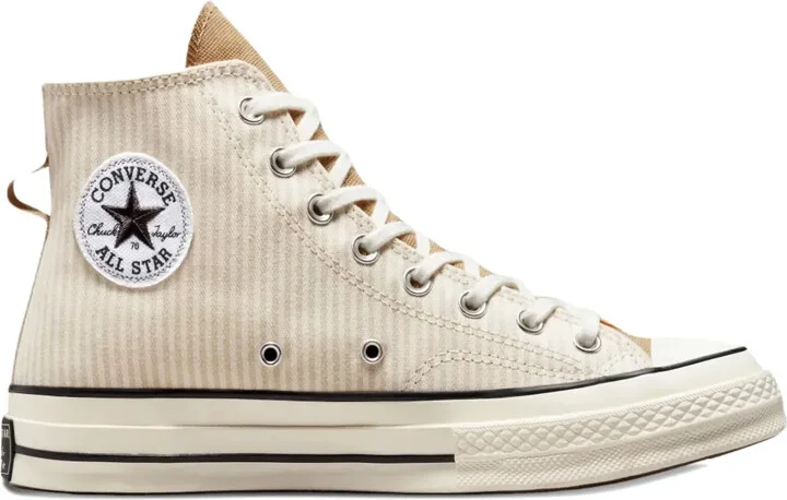 Chuck Taylor All Star 70 Hi "Hickory Stripe Desert Sand" sneakers