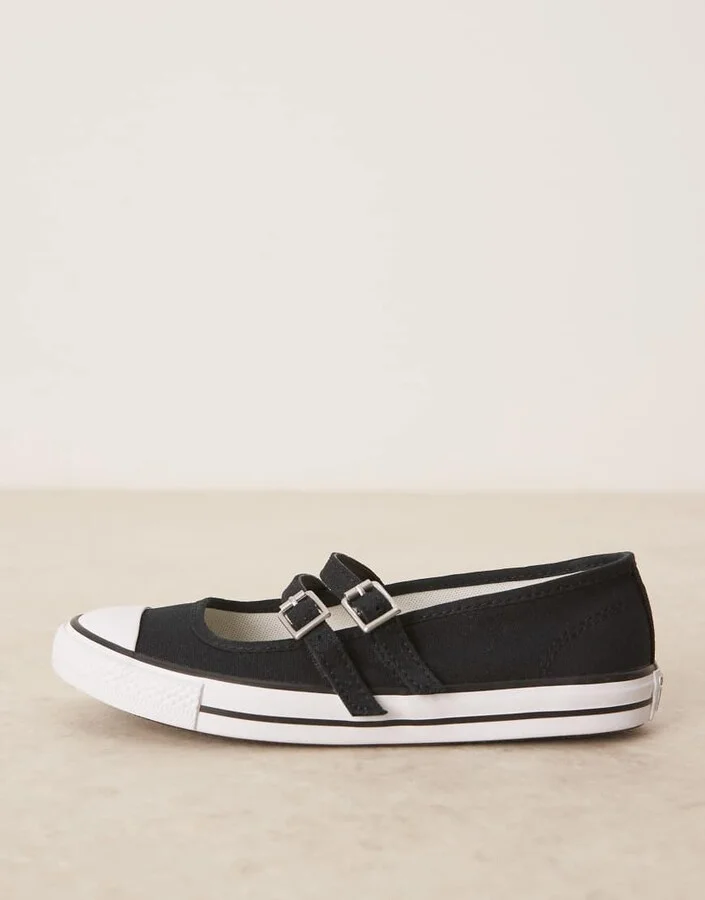 Chuck Taylor All Star Dainty Mary Jane ballet flats in black - Image 2