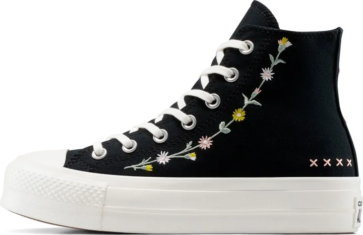 Chuck Taylor® All Star® Embroidered Lift High Top Platform Sneaker - Image 11