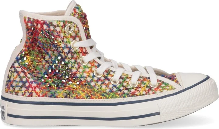 Chuck Taylor All Star Ladies Multicolor Canvas Knit Sneakers