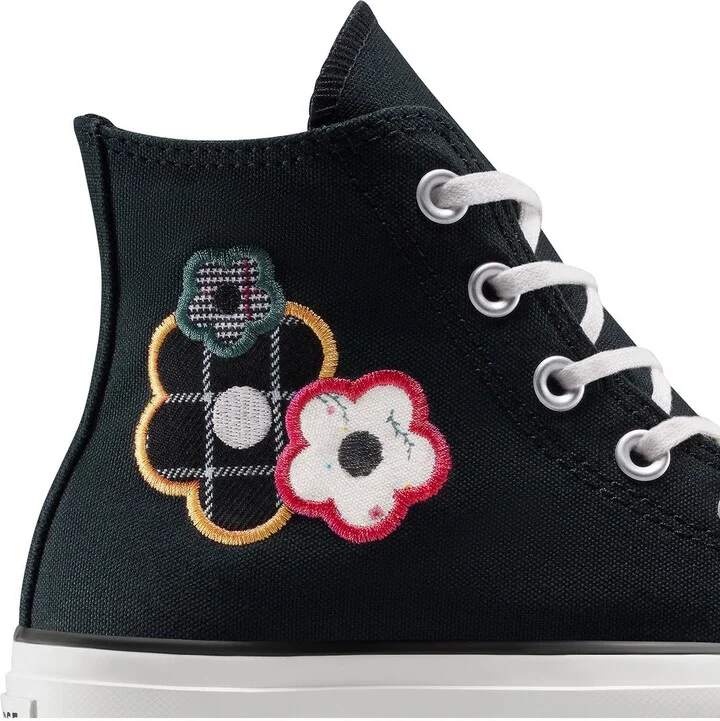 Chuck Taylor All Star Lift Plaid Floral High Top Platform Sneaker - Image 5