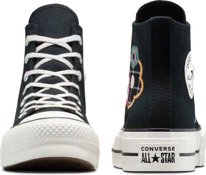 Chuck Taylor All Star Lift Plaid Floral High Top Platform Sneaker - Image 7