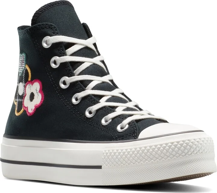 Chuck Taylor All Star Lift Plaid Floral High Top Platform Sneaker