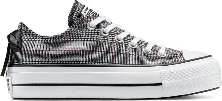 Chuck Taylor All Star Lift Plaid Low Top Platform Sneaker - Image 3