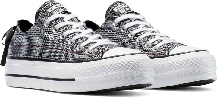 Chuck Taylor All Star Lift Plaid Low Top Platform Sneaker - Image 8