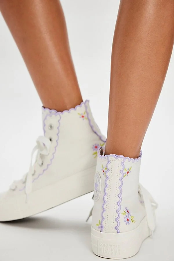 Chuck Taylor All Star Lift Platform Embroidered Sneakers - Image 3