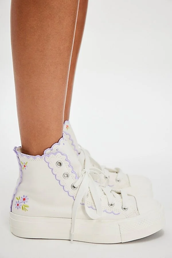Chuck Taylor All Star Lift Platform Embroidered Sneakers