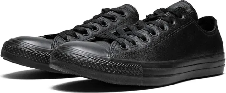 Chuck Taylor All Star Ox "Black Leather" sneakers - Image 2