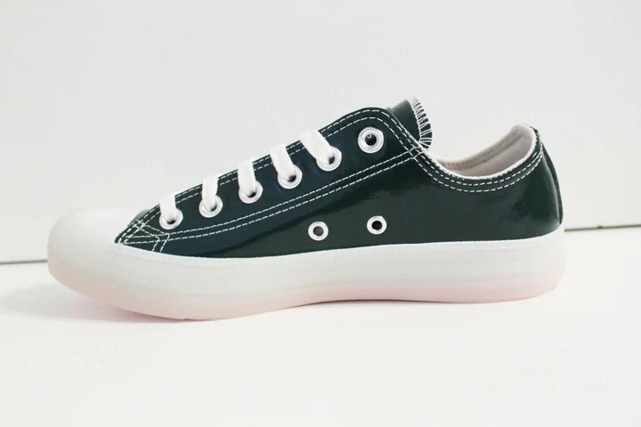 Chuck Taylor All Star OX Deep Emerald Leather Sneakers