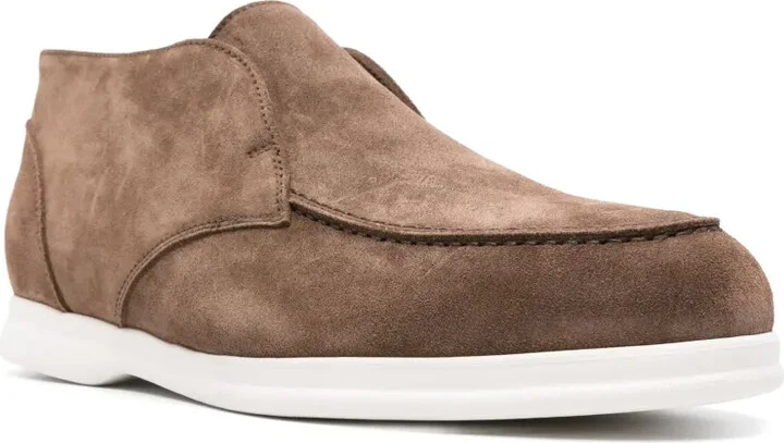 Chukka round-toe suede loafers - Image 2