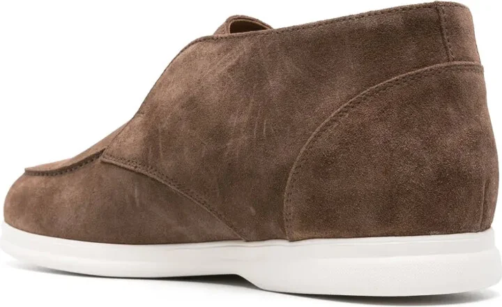 Chukka round-toe suede loafers - Image 3
