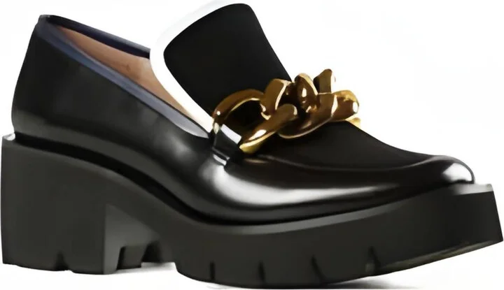 Chunk Links Lady Lugg Loafer In Black