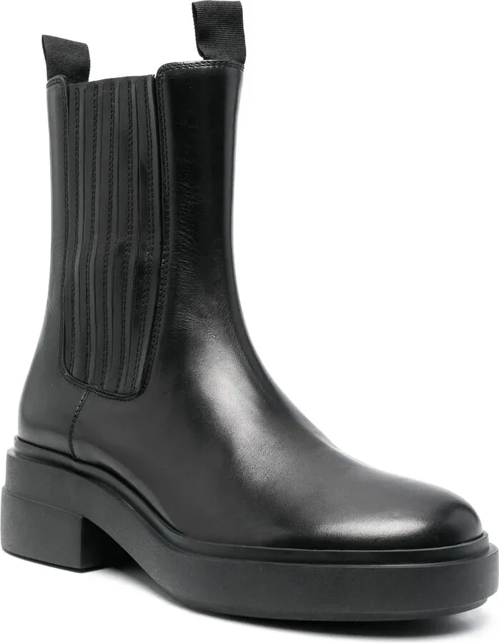 Chunky 55mm Leather Boots - Image 2