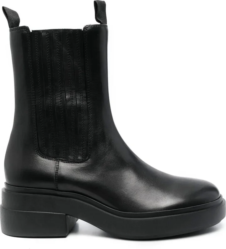 Chunky 55mm Leather Boots