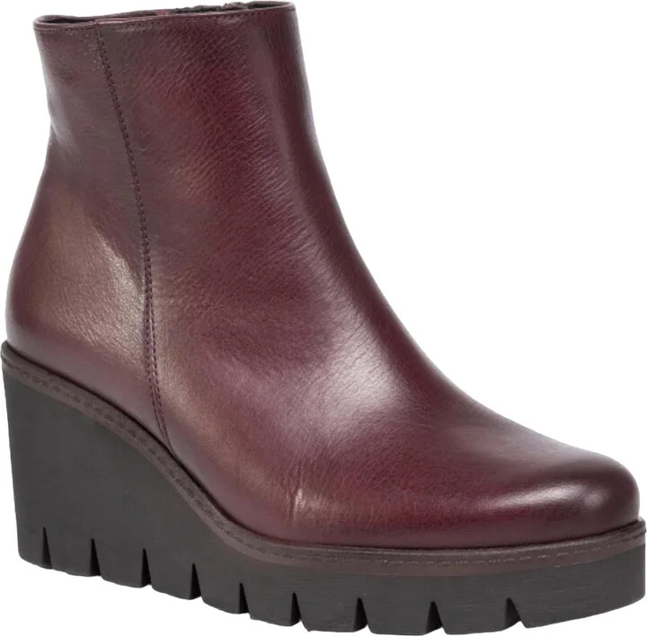 Chunky Ankle Boot In Merlot