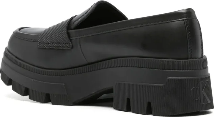 Chunky Combat Leather Loafers - Image 3