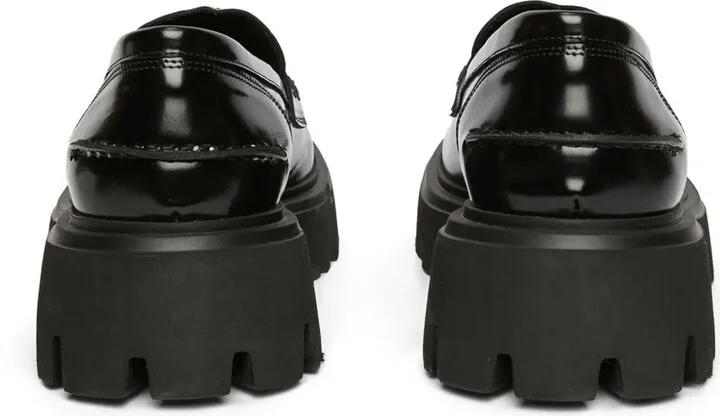 Chunky Eather Penny Loafers - Image 3
