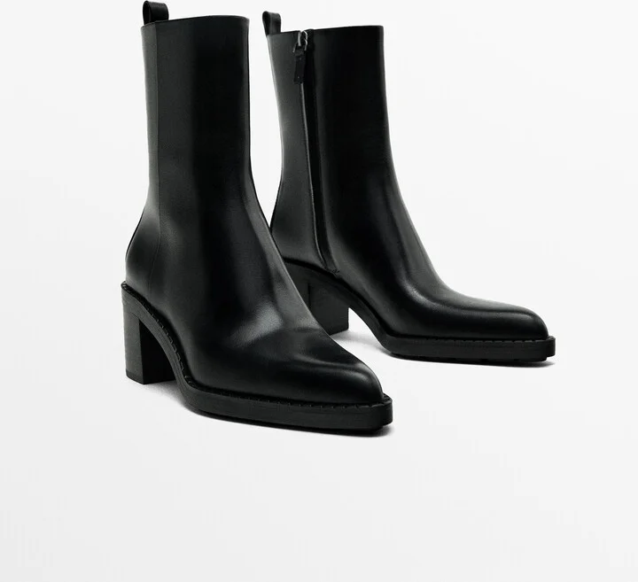 Chunky Heel Ankle Boots - Image 3