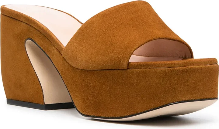 Chunky-Heel Suede Sandals - Image 2