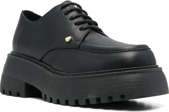 Chunky Lace-Up Loafers - Image 2