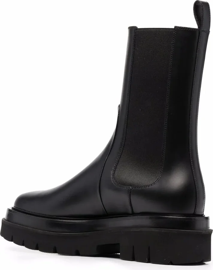 Chunky Leather Ankle Boots - Image 3