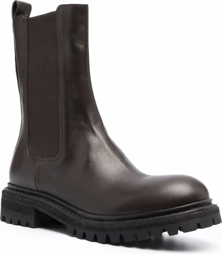 Chunky Leather Boots - Image 2