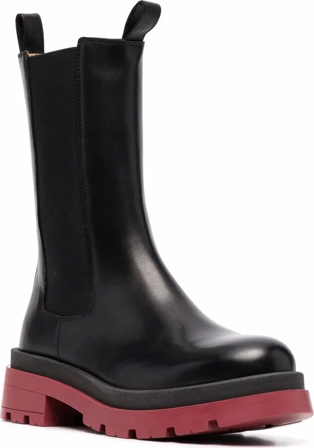 Chunky Leather Boots - Image 2