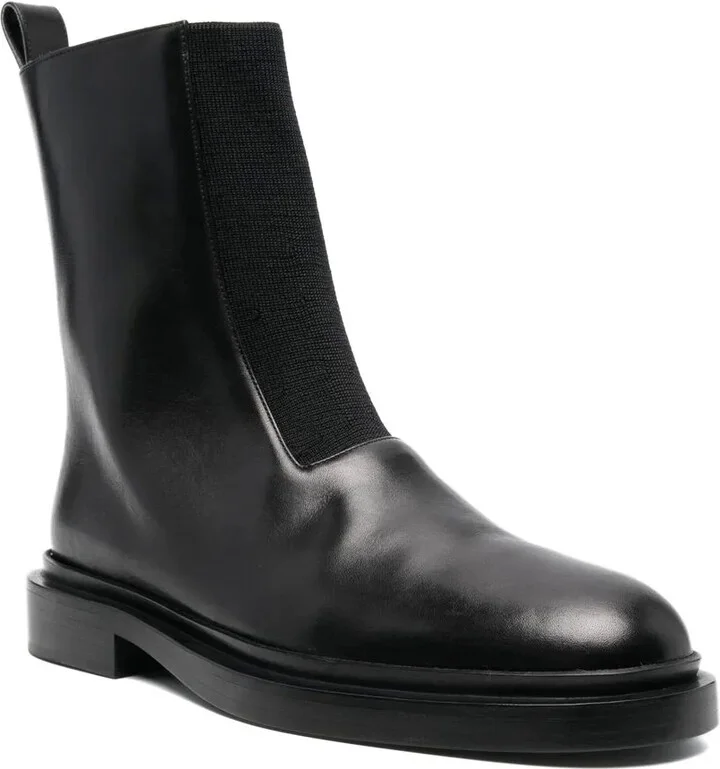 Chunky Leather Boots - Image 2