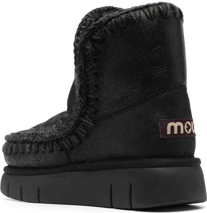 Chunky Leather Boots - Image 3