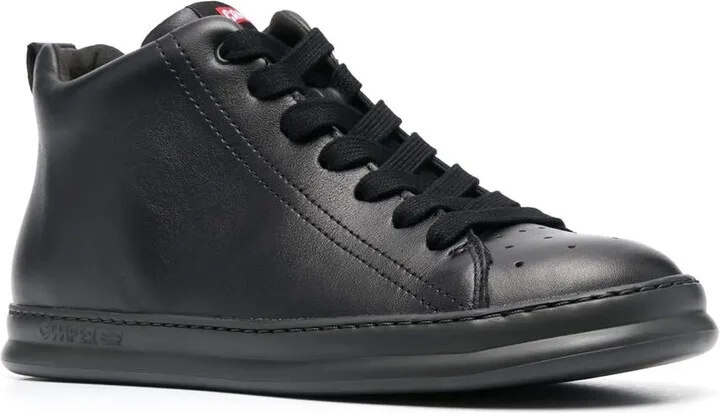 Chunky Leather Lace-Up Sneakers - Image 2
