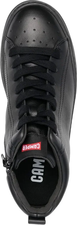Chunky Leather Lace-Up Sneakers - Image 4