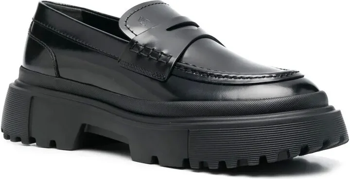 Chunky Leather Loafers - Image 2