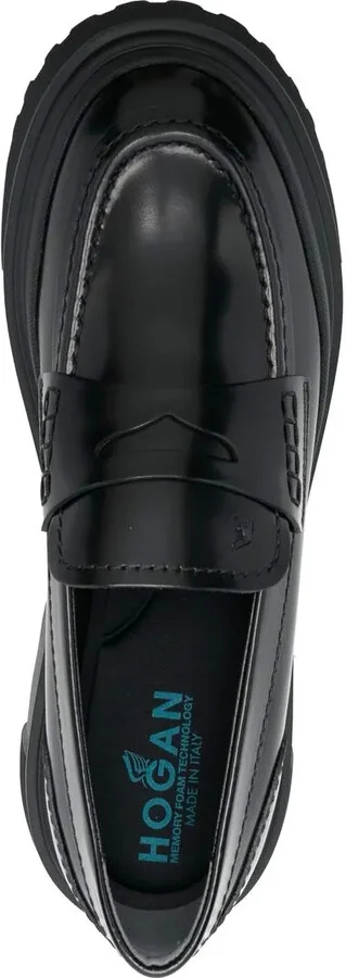 Chunky Leather Loafers - Image 4