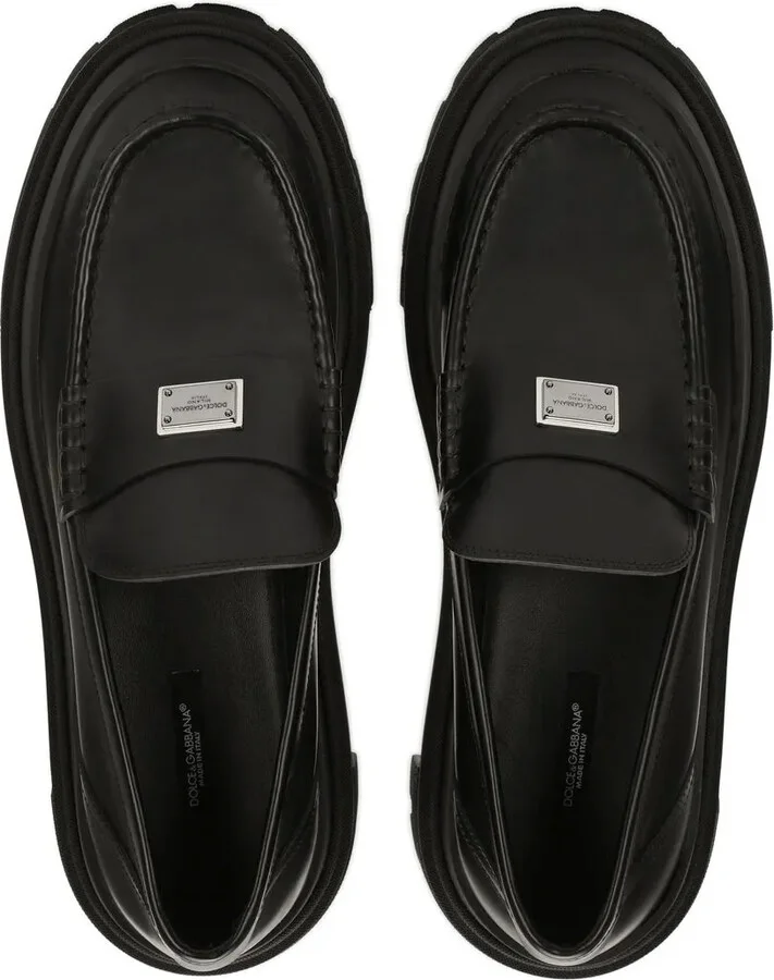 Chunky Leather Loafers - Image 4