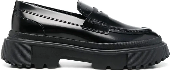 Chunky Leather Loafers