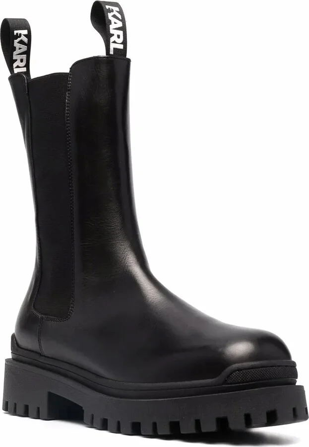 chunky leather logo Chelsea boots - Image 2