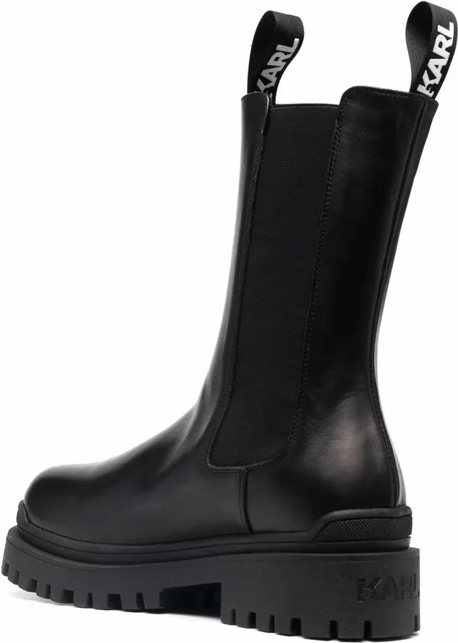 chunky leather logo Chelsea boots - Image 3