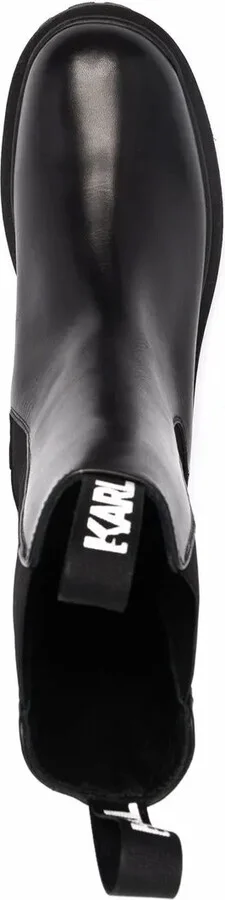 chunky leather logo Chelsea boots - Image 4