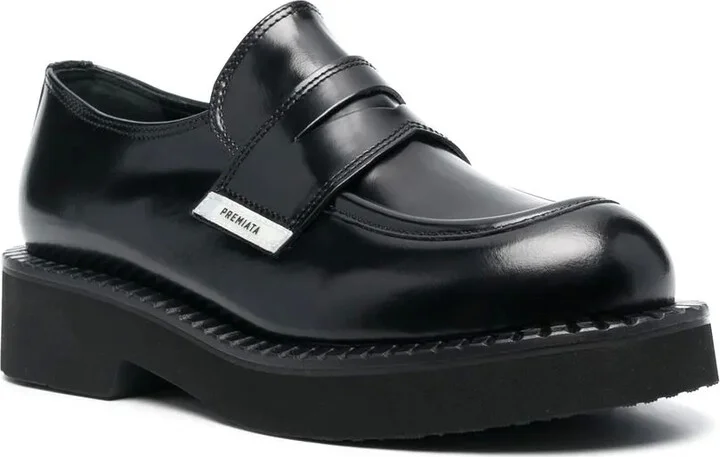 Chunky Leather Lug Loafers - Image 2